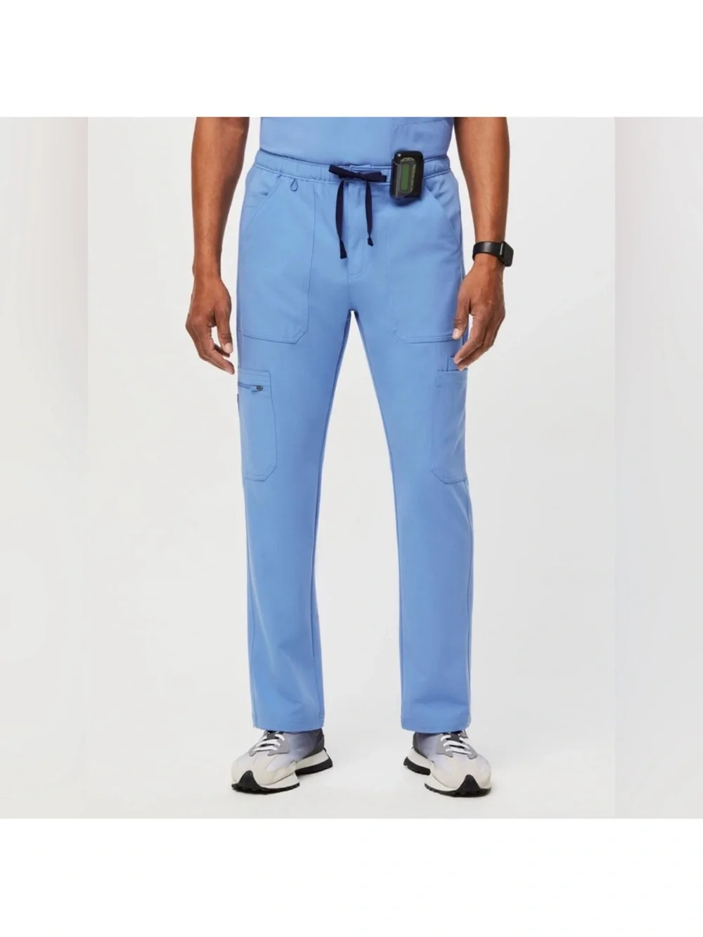 Figs Men’s Cairo Cargo Scrub Pants Ceil Blue- Medium